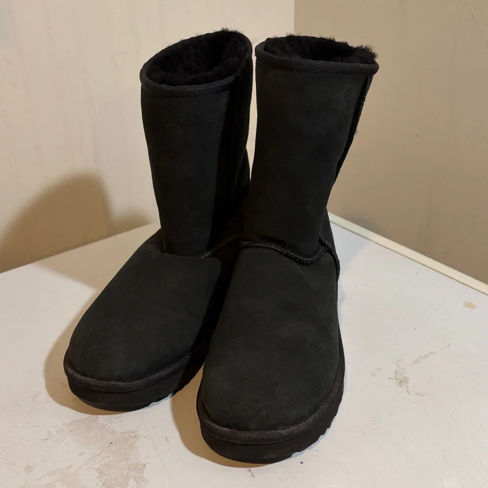 UGG Classic Black Ankle Booties - Picture 2 of 6